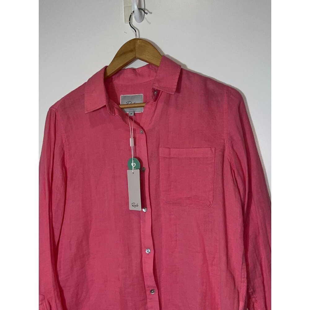 NWT Rails Ellis pink button down gauze button dow… - image 7